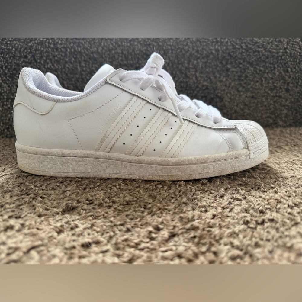 ADIDAS Superstar white sneakers Men Size US 7 - Picture 2 of 7